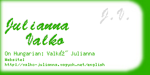 julianna valko business card